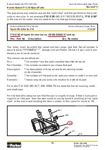 Preview for 35 page of Parker F11 series Service Spare Parts List