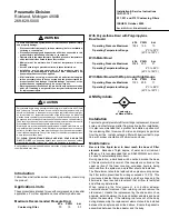 Preview for 2 page of Parker F31 Installation & Service Instructions Manual