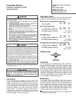 Preview for 4 page of Parker F31 Installation & Service Instructions Manual