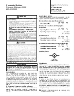 Preview for 8 page of Parker F31 Installation & Service Instructions Manual