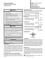 Preview for 12 page of Parker F31 Installation & Service Instructions Manual