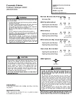 Preview for 14 page of Parker F31 Installation & Service Instructions Manual