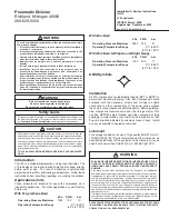 Preview for 24 page of Parker F31 Installation & Service Instructions Manual