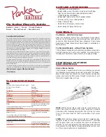 Parker Fly User Manual preview