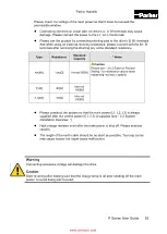 Предварительный просмотр 54 страницы Parker P Series User Manual