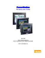 Предварительный просмотр 1 страницы Parker PA Series User Manual