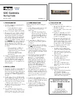 Parker Sporlan S3C Startup Manual preview