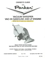 Parker VAC-35 Owner'S Manual preview