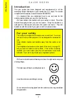 Preview for 2 page of Parkinson Cowan CALOR SIG 305 Owner'S Handbook Manual