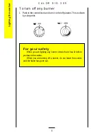 Preview for 6 page of Parkinson Cowan CALOR SIG 305 Owner'S Handbook Manual