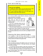 Preview for 19 page of Parkinson Cowan CALOR SIG 305 Owner'S Handbook Manual