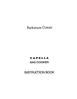 Parkinson Cowan CAPELLA Instruction Book preview