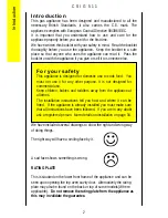 Предварительный просмотр 2 страницы Parkinson Cowan CSIG 511 Operating And Installation Instructions