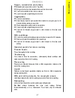 Предварительный просмотр 27 страницы Parkinson Cowan CSIG 511 Operating And Installation Instructions