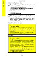 Предварительный просмотр 34 страницы Parkinson Cowan CSIG 511 Operating And Installation Instructions