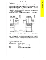 Предварительный просмотр 35 страницы Parkinson Cowan CSIG 511 Operating And Installation Instructions