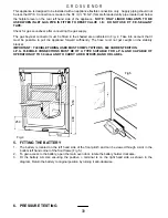 Предварительный просмотр 39 страницы Parkinson Cowan Grosvenor Owner'S And Installation Manual