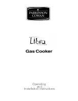 Parkinson Cowan Libra Operating And Installation Instructions preview