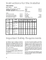 Preview for 18 page of Parkinson Cowan SIG 224 Operating And Installation Instructions