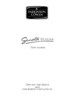 Parkinson Cowan Sonata 55 GLXA Installation Instructions Manual preview