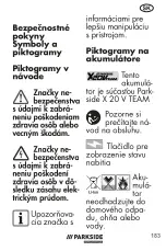 Предварительный просмотр 183 страницы Parkside Performance PAPS 208 A1 Translation Of The Original Instructions