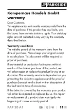 Preview for 15 page of Parkside 297719 Operating Instructions Manual