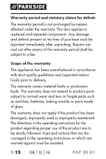Preview for 16 page of Parkside 297719 Operating Instructions Manual