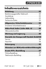 Предварительный просмотр 25 страницы Parkside 297719 Operating Instructions Manual