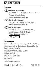 Предварительный просмотр 38 страницы Parkside 297719 Operating Instructions Manual