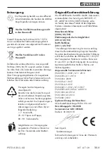 Preview for 15 page of Parkside 301845 Translation Of The Original Instructions