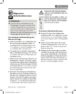 Preview for 15 page of Parkside 302786 Original Instructions Manual