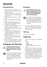 Preview for 16 page of Parkside 341749 2001 Original Instructions Manual