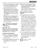 Preview for 8 page of Parkside 354654 2010 Original Instructions Manual