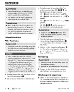 Preview for 17 page of Parkside 354654 2010 Original Instructions Manual