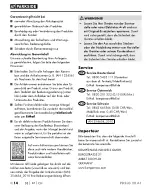 Preview for 19 page of Parkside 354654 2010 Original Instructions Manual