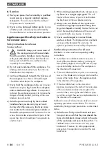 Предварительный просмотр 28 страницы Parkside 356347 2004 Original Instructions Manual