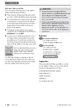 Предварительный просмотр 36 страницы Parkside 356347 2004 Original Instructions Manual