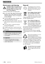 Preview for 77 page of Parkside 360196 2007 Instructions Manual