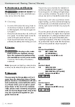 Предварительный просмотр 10 страницы Parkside 42999 Operation And Safety Notes