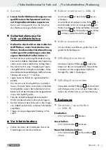 Preview for 25 page of Parkside 42999 Operation And Safety Notes