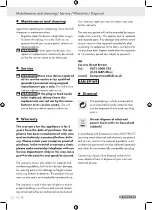 Предварительный просмотр 10 страницы Parkside 89169 Operation And Safety Notes Translation Of Original Operation Manual