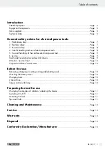 Предварительный просмотр 5 страницы Parkside 93296 Operation And Safety Notes