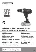 Parkside PABS 20-Li E6 Translation Of The Original Instructions preview