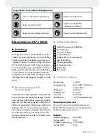 Preview for 43 page of Parkside PAH 1300 B2 Operation And Safety Notes