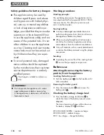 Preview for 10 page of Parkside PAMFW 20-LI A1 Instructions Manual