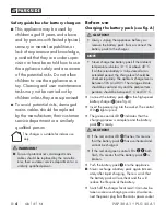 Предварительный просмотр 8 страницы Parkside PAP 20 A1 Instruction Manual