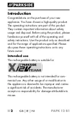 Preview for 7 page of Parkside PAPK 12 B1 Operating Instructions Manual
