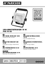 Parkside PAS 10 A3 Operating Information Manual preview