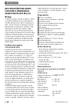 Preview for 54 page of Parkside PASSK 20-Li A1 Manual