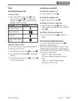 Предварительный просмотр 20 страницы Parkside PBH 1050 B2 Operating Instructions Manual